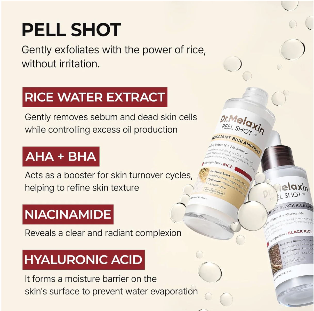 Dr. Melaxin Peel Shot Set(White + Black)
